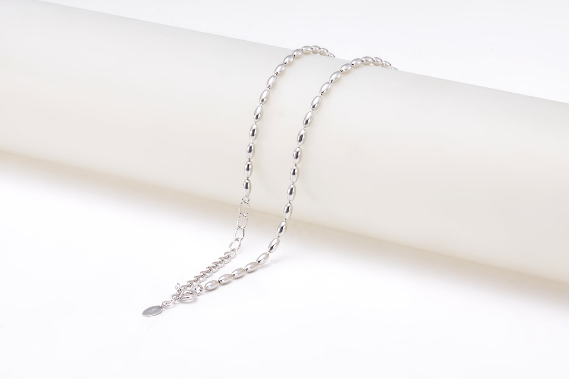 Silver and Gold-plated necklace in a shape of a heart for girls and women