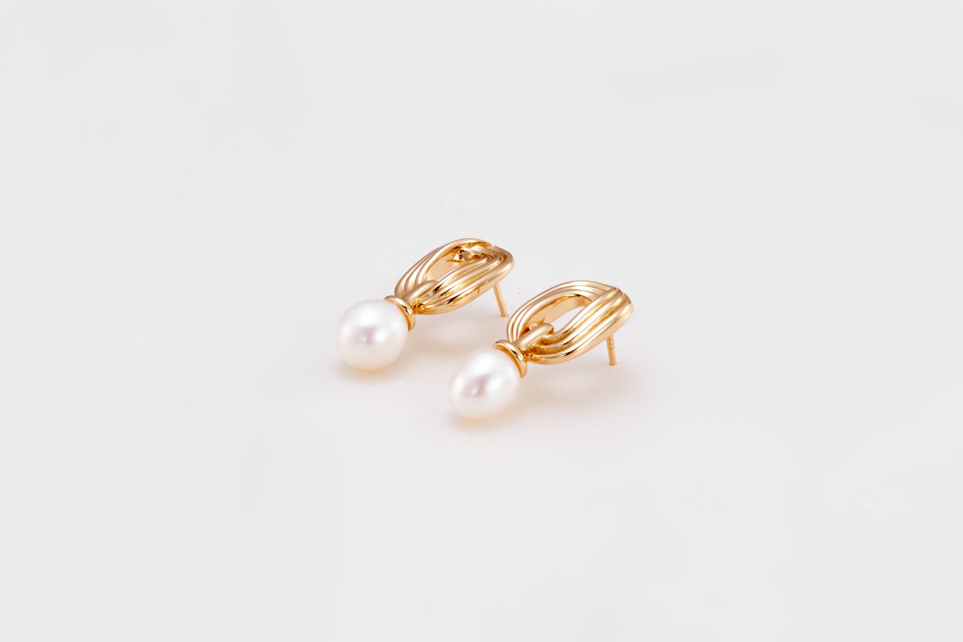 gold plated pearl clove earrings for women and girls