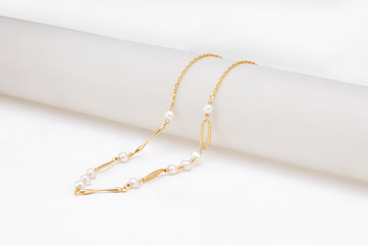 Gold plated necklace for girls and women 