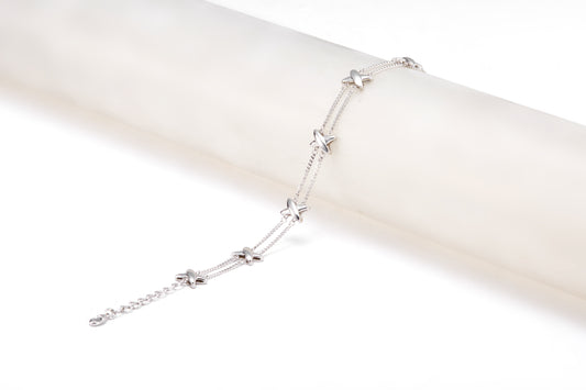 Silver bracelet for girls and women 