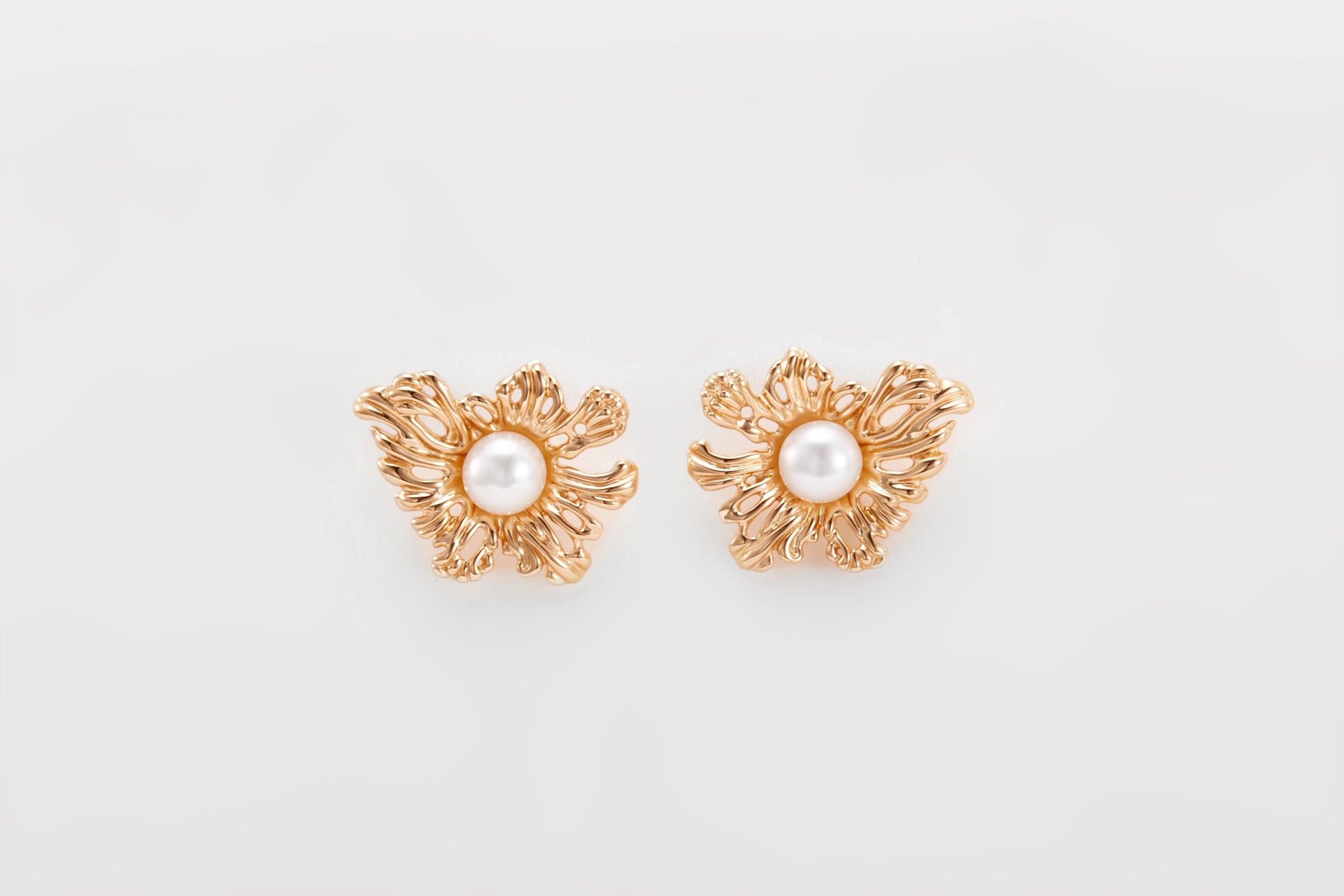 gold plated pearl clove earrings for women and girls