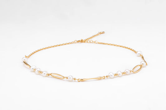 Gold plated necklace for girls and women 