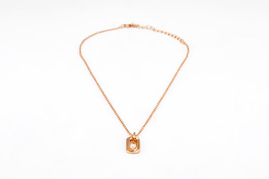 Gold-plated pearl necklace for girls and women 